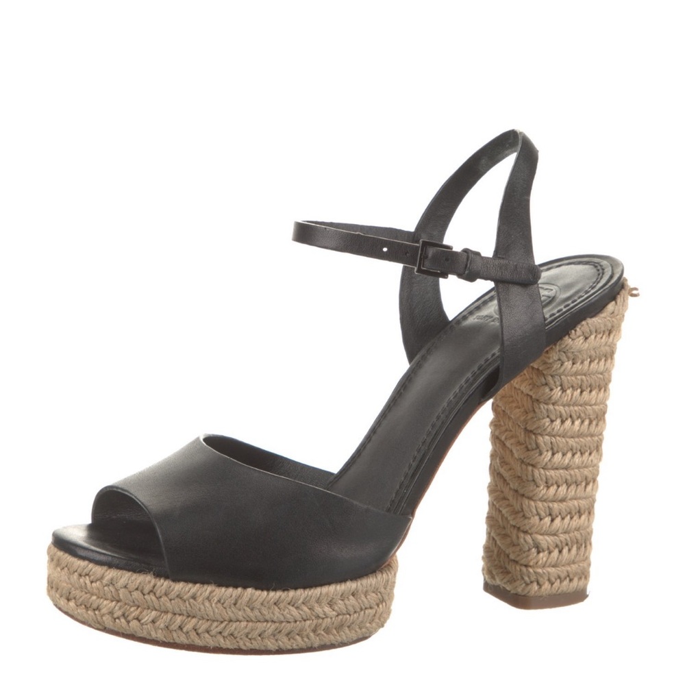 ****SOLD.****Tory Burch
Leather Espadrilles